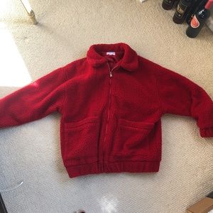 Red Teddy Coat
